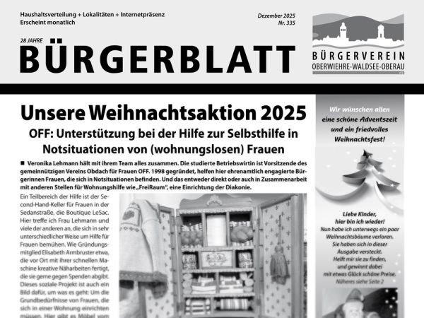 Bürgerblatt Wiehre Dezember 2025